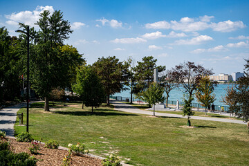 View of Dieppe Gardens in Windsor.