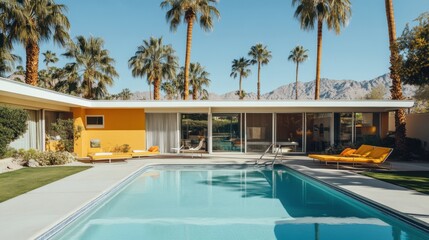 Mid Century Modern Pool