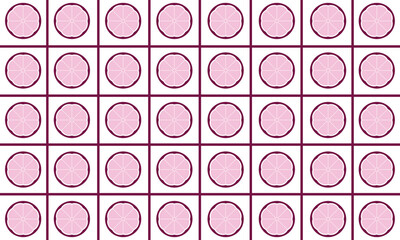 White background vector with repeating mangosteen and box lines for a healthy food theme background or about fruit ingredients