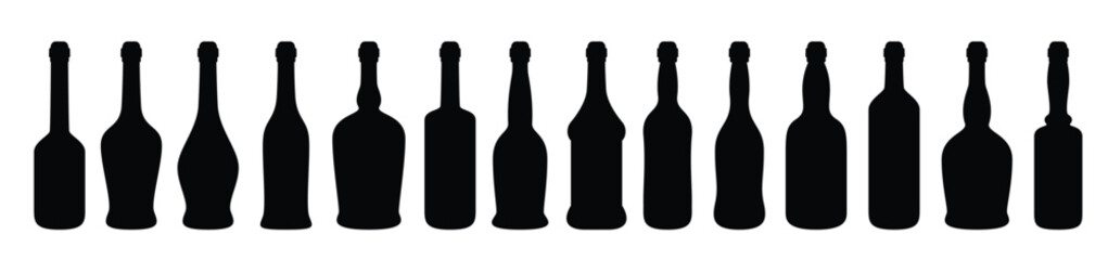  glass bottle vector design illustration isolated on white vector illustration