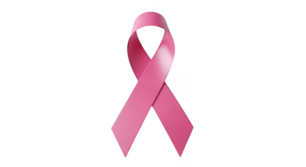 Awareness ribbon standing starkly against darkness