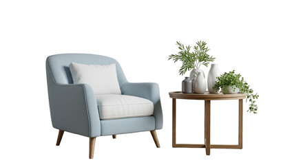 Fototapeta premium Cozy chair scene with decor