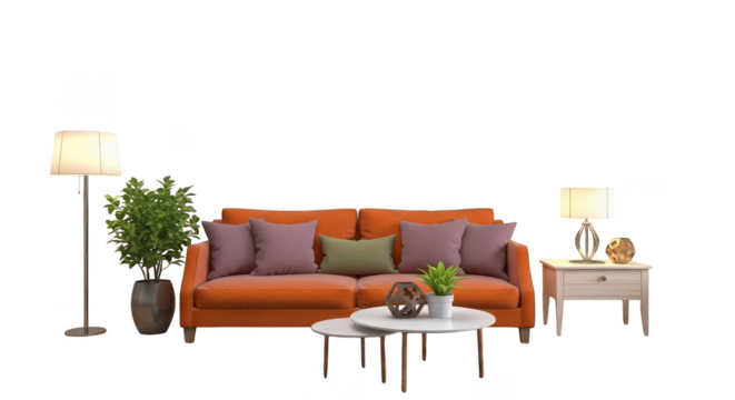 Cozy living room arrangement indoors