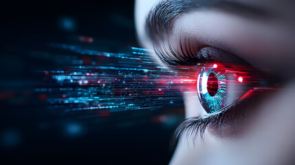 Abstract Digital Futuristic Eye