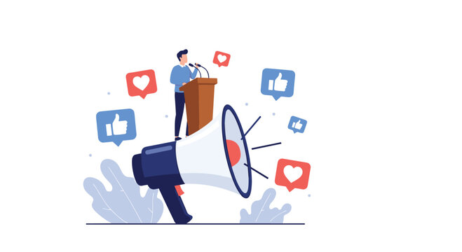 Effective public speaking strategies and social media engagement techniques for business growth