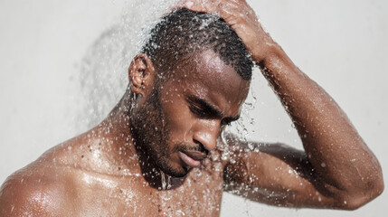 man rests his head on his hand exhausted after vigorous workout showcasing moment of relaxation