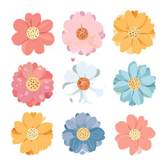 7 Colorful Cartoon Floral Designs