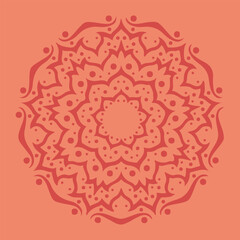 Set of mandala patterns rangoli in many colors illustration