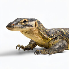 Fototapeta premium Asian Water Monitor Isolated on Transparent Background