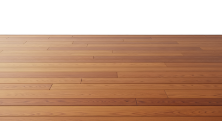 Wooden floor receding into black