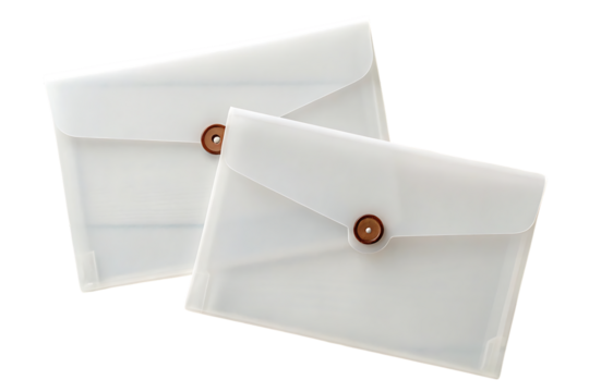 Translucent Document Folders, isolated on transparent background