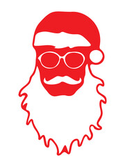Santa Claus face illustration