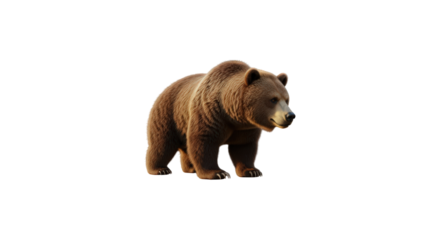 Majestic Grizzly Bear Standing Proudly in Natural Habitat