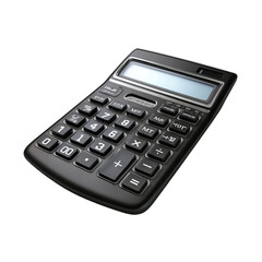 Black calculator angled view (1)
