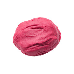 Fototapeta premium Round, vibrant pink dough-like ball