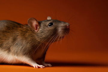 capture stunning portraits of cute rodents against ultrabright minimalistic background that enhances their features