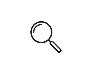Magnifying Glass vector icon design illustration.
