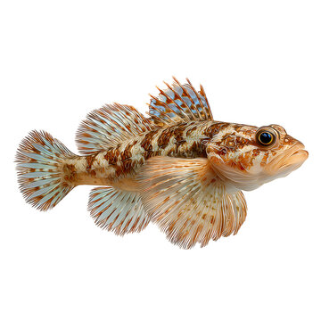 Benthos Sculpin Fish Isolated on Transparent Background