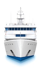 Cruise ship front view