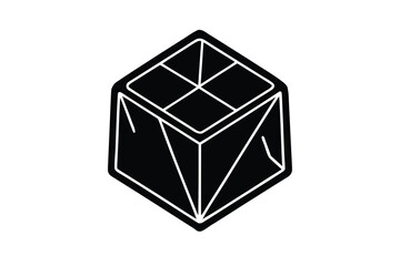 ice cube line art icon