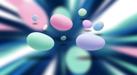 Soft Pastel Abstract Background with Whisk Shapes - Gentle, Creative, and Modern Design Element