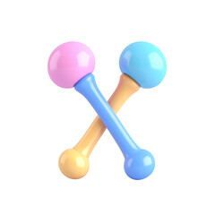 two colorful marabos are shown on a black background