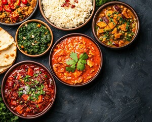 Holiday table top down view with diverse cuisine, holiday table top down view celebrating global flavors, holiday table top down view perfect for festive gatherings and editorial design