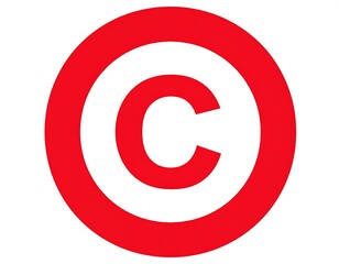 Red circle with white capital C