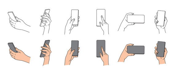 스마트폰을 다루는 손