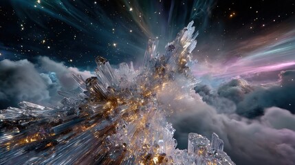 Abstract Cosmic Crystal Formation
