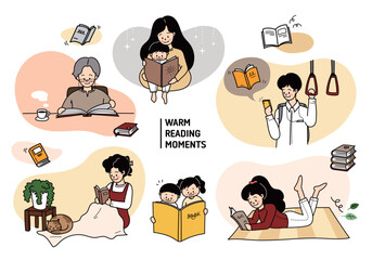 다양한 사람들의 독서 습관