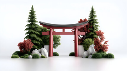 PNG Traditional Japanese temple gate