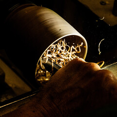 cr&eacute;ation d'objets en tournage sur bois