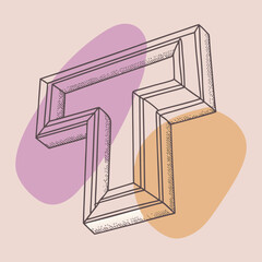 Abstract wave alphabets T Background