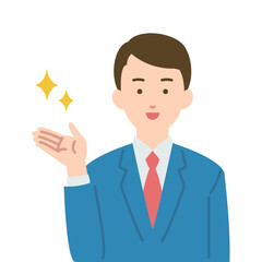 スーツを着た男性のイラスト