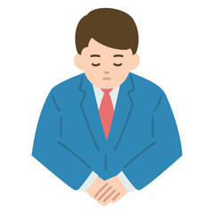 スーツを着た男性のイラスト