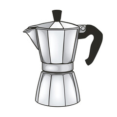 coffee maker on white background