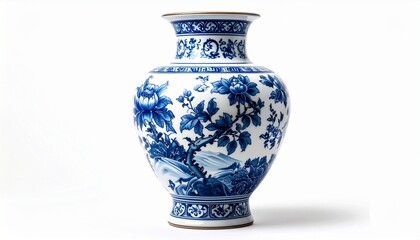 blue ceramic vase