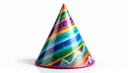 party hats isolated on white background