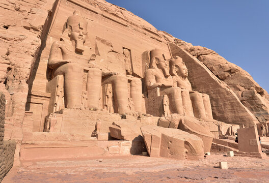 Abu Simbel is the most famous landmark in Aswan, Egypt