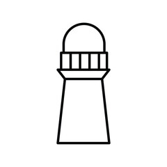 Tower icon with white background vector stock illustration