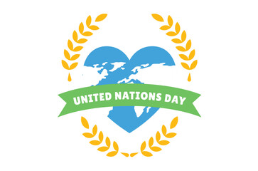 illustration International Day of United Nations vector illustration