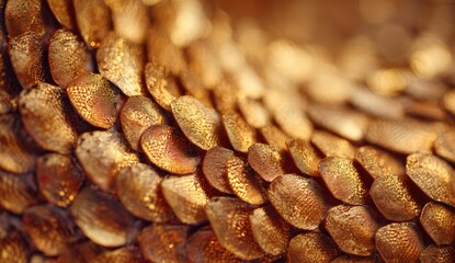 Golden, textured scales