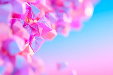 An energetic abstract geometric composition with a highcontrast pattern of vivid triangles