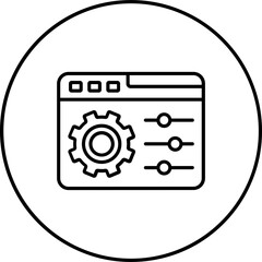 Fototapeta premium Configuration Icon