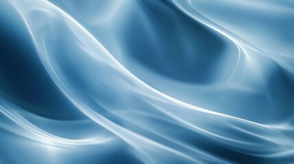 Obraz premium Soft Flowing Blue Fabric with Subtle Light and Smooth Texture