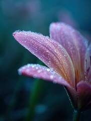 Dew-Kissed Lily: Close-Up Macro Photography