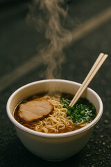 thai noodle soup with pork