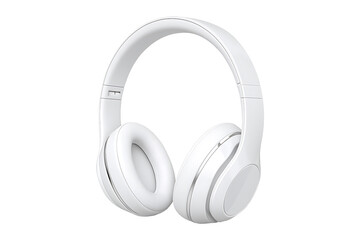 Modern 3D Wireless Headset Isolated on a Transparent Background
