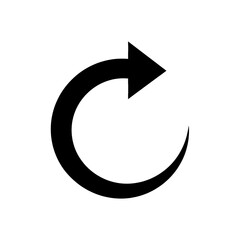 Curved Clockwise Arrow Icon